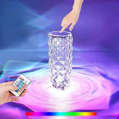 "✨ 16-Color Diamond Crystal LED Table Lamp with Remote – Elegant & Dazzling Glow! 💎"